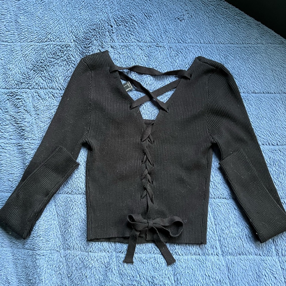 Forever 21 long sleeve rib shirt